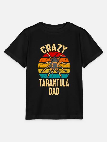 Drôle de Tarentule Folle Papa Pet Spider Arachnid - T-shirt bio MINI CREATOR Stanley/Stella Enfant - noir