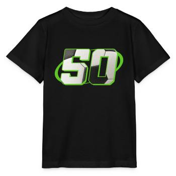 50 Birthday Football 50 Years Soccer Player - Stanley/Stella MINI CREATOR Kids’ T-Shirt - black - Front - Mikhail (115cm)