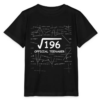 14e anniversaire 14 ans cadeau adolescent maths - T-shirt bio MINI CREATOR Stanley/Stella Enfant - noir - Devant - Mikhail (115cm)