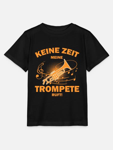 Trompete Trompeter - Stanley/Stella Kinder T-Shirt MINI CREATOR  - Schwarz