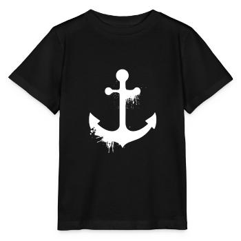 Ancre maritime - T-shirt bio MINI CREATOR Stanley/Stella Enfant - noir - Devant - Mikhail (115cm)