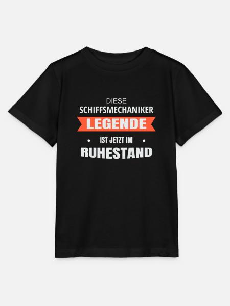 Rente Ruhestand Pension Schiffsmechaniker - Stanley/Stella Kinder T-Shirt MINI CREATOR - Schwarz