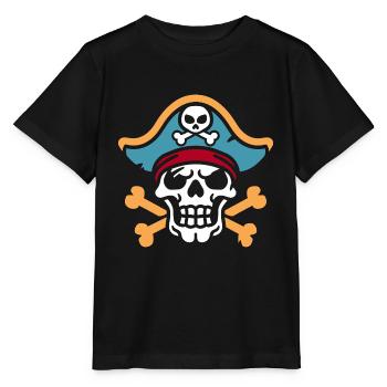 pirate - Stanley/Stella MINI CREATOR Kids’ T-Shirt - black - Front - Mikhail (115cm)