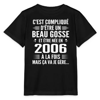 Toujours Beau Gosse 2006 Geburtstagsgeschenk 2006 - Stanley/Stella Kinder T-Shirt MINI CREATOR  - Schwarz - Vorne - Mikhail (115cm)
