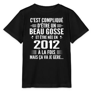 Toujours Beau Gosse 2012 Geburtstagsgeschenk 2012 - Stanley/Stella Kinder T-Shirt MINI CREATOR  - Schwarz - Vorne - Mikhail (115cm)