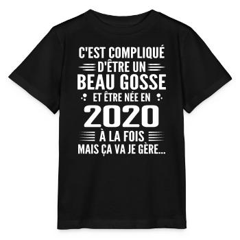 Toujours Beau Gosse 2020 Geburtstagsgeschenk 2020 - Stanley/Stella Kinder T-Shirt MINI CREATOR  - Schwarz - Vorne - Mikhail (115cm)