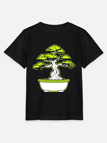 Bonsai Baum Symbol - Stanley/Stella Kinder T-Shirt MINI CREATOR  - Schwarz