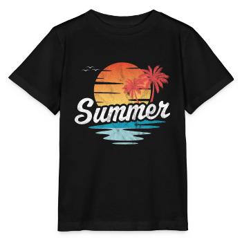 Sommer - Stanley/Stella Kinder T-Shirt MINI CREATOR  - Schwarz - Vorne - Mikhail (115cm)