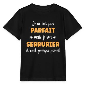 Serrurier - T-shirt bio MINI CREATOR Stanley/Stella Enfant - noir - Devant - Mikhail (115cm)
