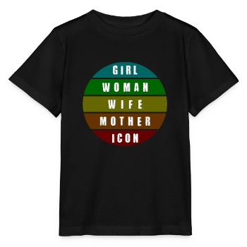 Mode de vie féminin - T-shirt bio MINI CREATOR Stanley/Stella Enfant - noir - Devant - Mikhail (115cm)