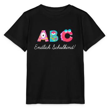 Endlich Schulkind - Stanley/Stella Kinder T-Shirt MINI CREATOR  - Schwarz - Vorne - Mikhail (115cm)
