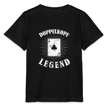 Doppelkopf Legend Kartenspiel Hobby Punkte - Stanley/Stella Kinder T-Shirt MINI CREATOR  - Schwarz - Vorne - Mikhail (115cm)