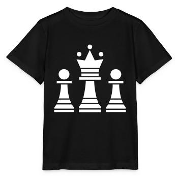 Jeux échecs - T-shirt bio MINI CREATOR Stanley/Stella Enfant - noir - Devant - Mikhail (115cm)