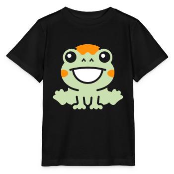 caméléon - T-shirt bio MINI CREATOR Stanley/Stella Enfant - noir - Devant - Mikhail (115cm)