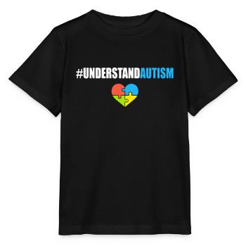 Understand Autism Hashtag - Stanley/Stella MINI CREATOR Kids’ T-Shirt - black - Front - Mikhail (115cm)