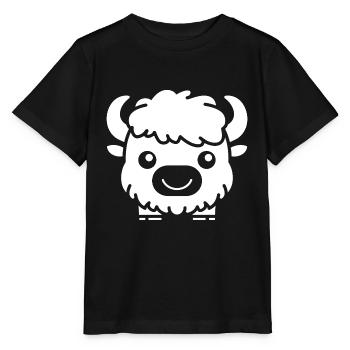 Büffel - Stanley/Stella Kinder T-Shirt MINI CREATOR  - Schwarz - Vorne - Mikhail (115cm)