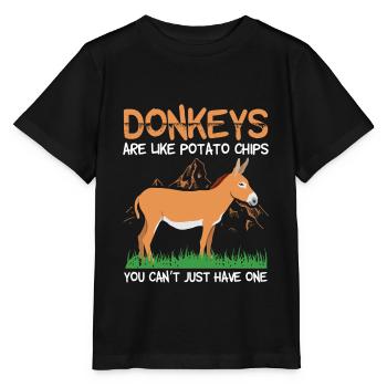 Ânes sort ânes - T-shirt bio MINI CREATOR Stanley/Stella Enfant - noir - Devant - Mikhail (115cm)