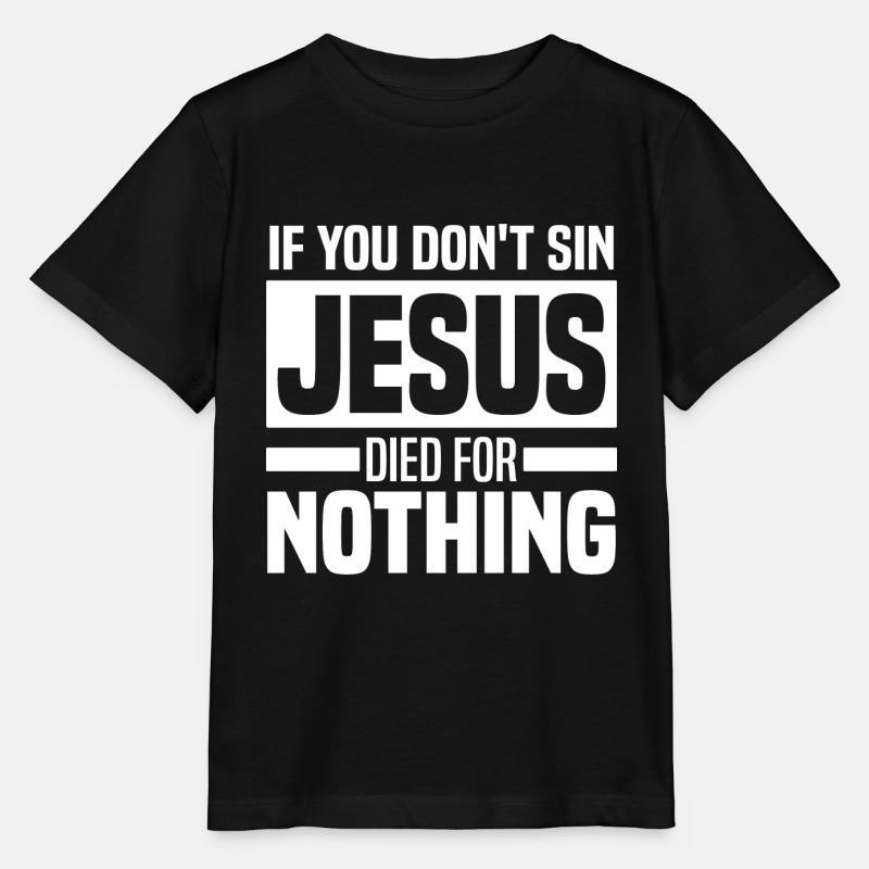 Anti Religion - Stanley/Stella Kinder T-Shirt MINI CREATOR  - Schwarz