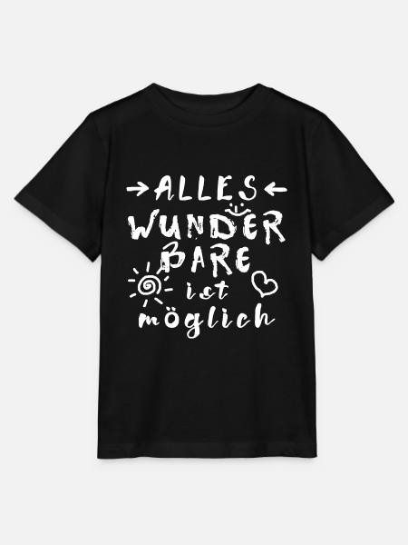 Wunder Glücksbringer Erfolg Spruch Affirmation - Stanley/Stella Kinder T-Shirt MINI CREATOR - Schwarz