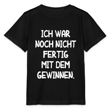 Gewinnen Erfolgreich Gewinn Lustiger Spruch Fun - Stanley/Stella Kinder T-Shirt MINI CREATOR  - Schwarz - Vorne - Mikhail (115cm)