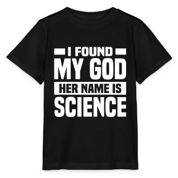 Atheisten Sprüche | Atheismus Skeptiker Geschenke - Stanley/Stella Kinder T-Shirt MINI CREATOR  - Schwarz - Vorne - Mikhail (115cm)