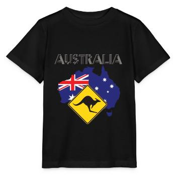 Australia TShirt - Australia T-Shirt - Stanley/Stella MINI CREATOR Kids’ T-Shirt - black - Front - Mikhail (115cm)