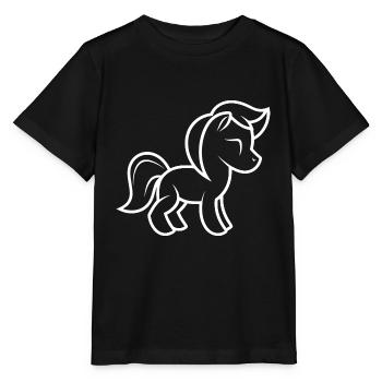 Pony - Stanley/Stella Kinder T-Shirt MINI CREATOR  - Schwarz - Vorne - Mikhail (115cm)