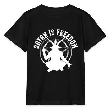 Satanismus Sprüche | Satanisten Horror Geschenke - Stanley/Stella Kinder T-Shirt MINI CREATOR  - Schwarz - Vorne - Mikhail (115cm)