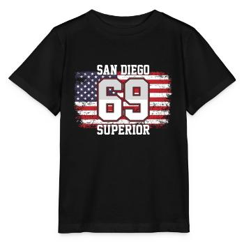 San Diego - T-shirt bio MINI CREATOR Stanley/Stella Enfant - noir - Devant - Mikhail (115cm)