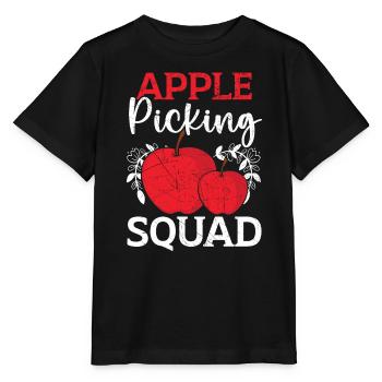 Apfelpflücker Apfel Obst Liebhaber Apfelbaum - Stanley/Stella Kinder T-Shirt MINI CREATOR  - Schwarz - Vorne - Mikhail (115cm)