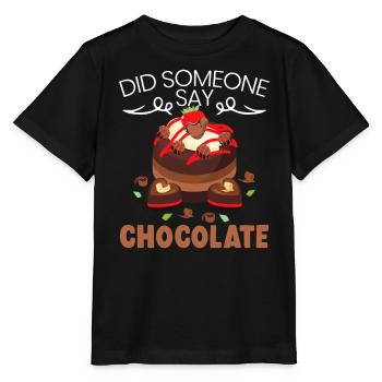 Quelqu’un a-t-il dit Gâteau au chocolat Boulanger Choco Saveur - T-shirt bio MINI CREATOR Stanley/Stella Enfant - noir - Devant - Mikhail (115cm)