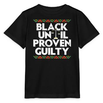 Noir jusqu’à preuve du contraire Mélanine Black Pride - T-shirt bio MINI CREATOR Stanley/Stella Enfant - noir - Devant - Mikhail (115cm)
