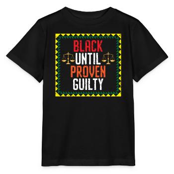 Noir jusqu’à preuve du contraire Mélanine Black Pride - T-shirt bio MINI CREATOR Stanley/Stella Enfant - noir - Devant - Mikhail (115cm)