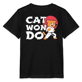 Catwondo MMA Arts Martiaux Mixtes Taekwondo Cat - T-shirt bio MINI CREATOR Stanley/Stella Enfant - noir - Devant - Mikhail (115cm)