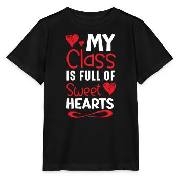 Meine Klasse ist voller süßer Herzen Valentinstag - Stanley/Stella Kinder T-Shirt MINI CREATOR  - Schwarz - Vorne - Mikhail (115cm)