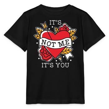 Valentinstag Herztag Amor Liebe Beziehung - Stanley/Stella Kinder T-Shirt MINI CREATOR  - Schwarz - Vorne - Mikhail (115cm)