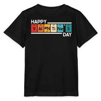 Valentinstag Herztag Amor Liebe Beziehung - Stanley/Stella Kinder T-Shirt MINI CREATOR  - Schwarz - Vorne - Mikhail (115cm)