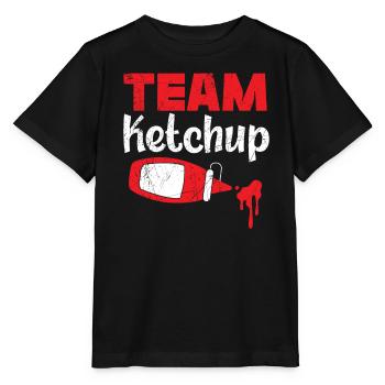 Team Ketchup Gewürze Food Lover Tomatenketchup - Stanley/Stella Kinder T-Shirt MINI CREATOR  - Schwarz - Vorne - Mikhail (115cm)