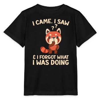 Ich kam, sah und vergaß, was ich tat - Stanley/Stella Kinder T-Shirt MINI CREATOR  - Schwarz - Vorne - Mikhail (115cm)