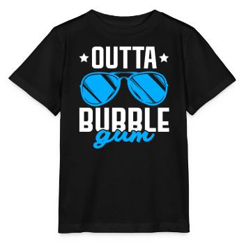 Outta Kaugummi-Liebhaber-Kaugummi-Gummi-Nahrung - Stanley/Stella Kinder T-Shirt MINI CREATOR  - Schwarz - Vorne - Mikhail (115cm)