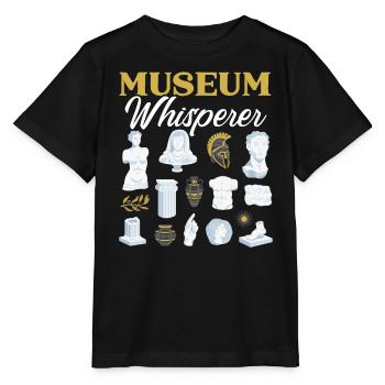 Musée Whisperer Museum Lover Museum Conservateur de musée - T-shirt bio MINI CREATOR Stanley/Stella Enfant - noir - Devant - Mikhail (115cm)