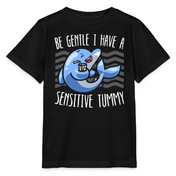 Delfinliebhaber Meeresbiologie Unterwassertier - Stanley/Stella Kinder T-Shirt MINI CREATOR  - Schwarz - Vorne - Mikhail (115cm)