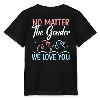 Peu importe le genre que nous vous aimons Révélation de genre - T-shirt bio MINI CREATOR Stanley/Stella Enfant - noir - Devant - Mikhail (115cm)
