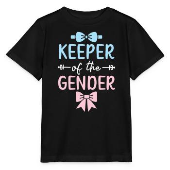 Keeper Of The Gender Schwangerschaft Gender Reveal - Stanley/Stella Kinder T-Shirt MINI CREATOR  - Schwarz - Vorne - Mikhail (115cm)
