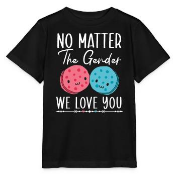 Peu importe le sexe, nous vous aimons Sexe Révéler - T-shirt bio MINI CREATOR Stanley/Stella Enfant - noir - Devant - Mikhail (115cm)