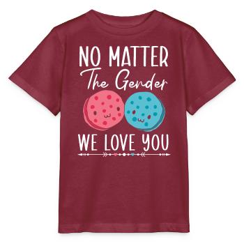 Peu importe le sexe, nous vous aimons Sexe Révéler - T-shirt bio MINI CREATOR Stanley/Stella Enfant - bordeaux - Devant - Kain (125cm)