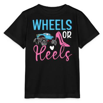 Räder oder Fersen Baby Ankündigung Geschlecht Enthüllung - Stanley/Stella Kinder T-Shirt MINI CREATOR  - Schwarz - Vorne - Mikhail (115cm)