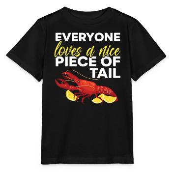 Tout le monde aime un beau morceau de homard à queue - T-shirt bio MINI CREATOR Stanley/Stella Enfant - noir - Devant - Mikhail (115cm)