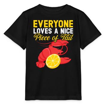 Tout le monde aime un beau morceau de homard à queue - T-shirt bio MINI CREATOR Stanley/Stella Enfant - noir - Devant - Mikhail (115cm)