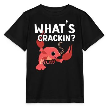 Qu’est-ce que Crackin Crawfish Eater Seafood Lobster - T-shirt bio MINI CREATOR Stanley/Stella Enfant - noir - Devant - Mikhail (115cm)